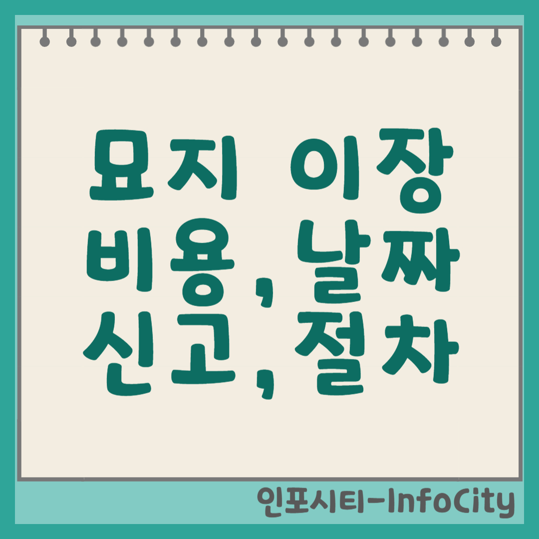 묘지 이장: 비용, 날짜 선정, 신고 및 절차 완벽 가이드 썸네일