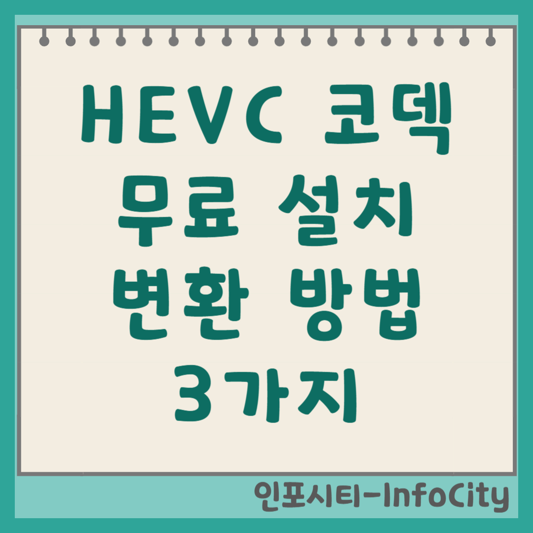 HEVC 코덱 무료 설치 및 변환 방법 3가지 (최신 정보) 썸네일