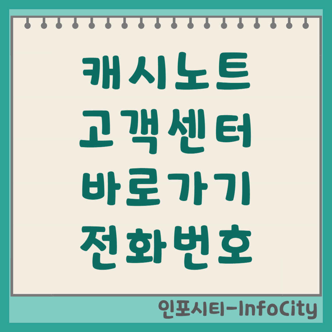 캐시노트 고객센터 전화번호, 운영 시간, 바로가기 (공식 정보) 썸네일