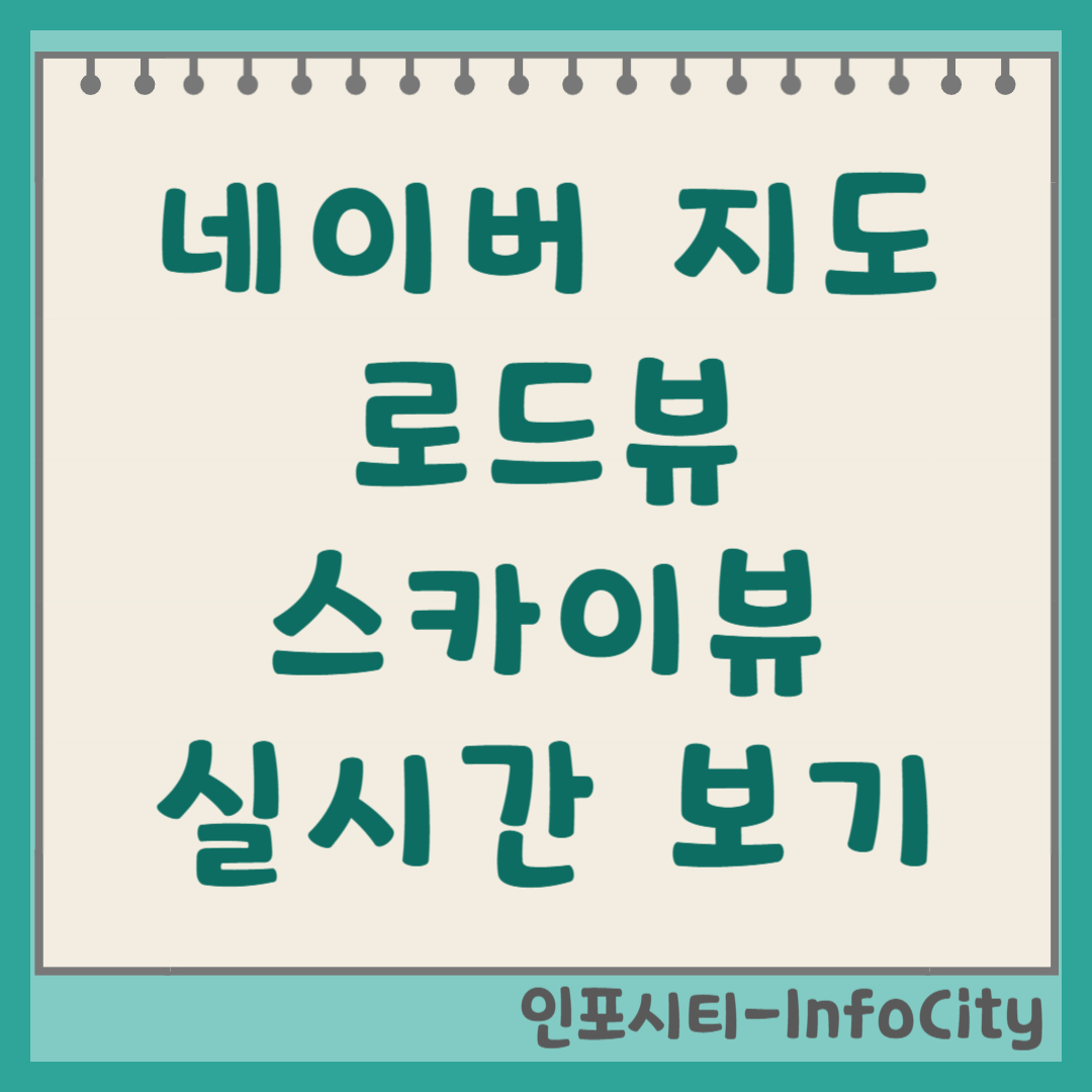 네이버 지도 로드뷰 스카이뷰 실시간 바로보기 항공뷰