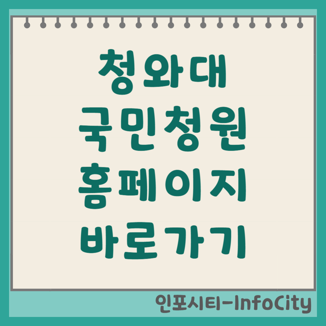 청와대 국민청원 '대통령실 국민제안' 및 청원24 바로가기