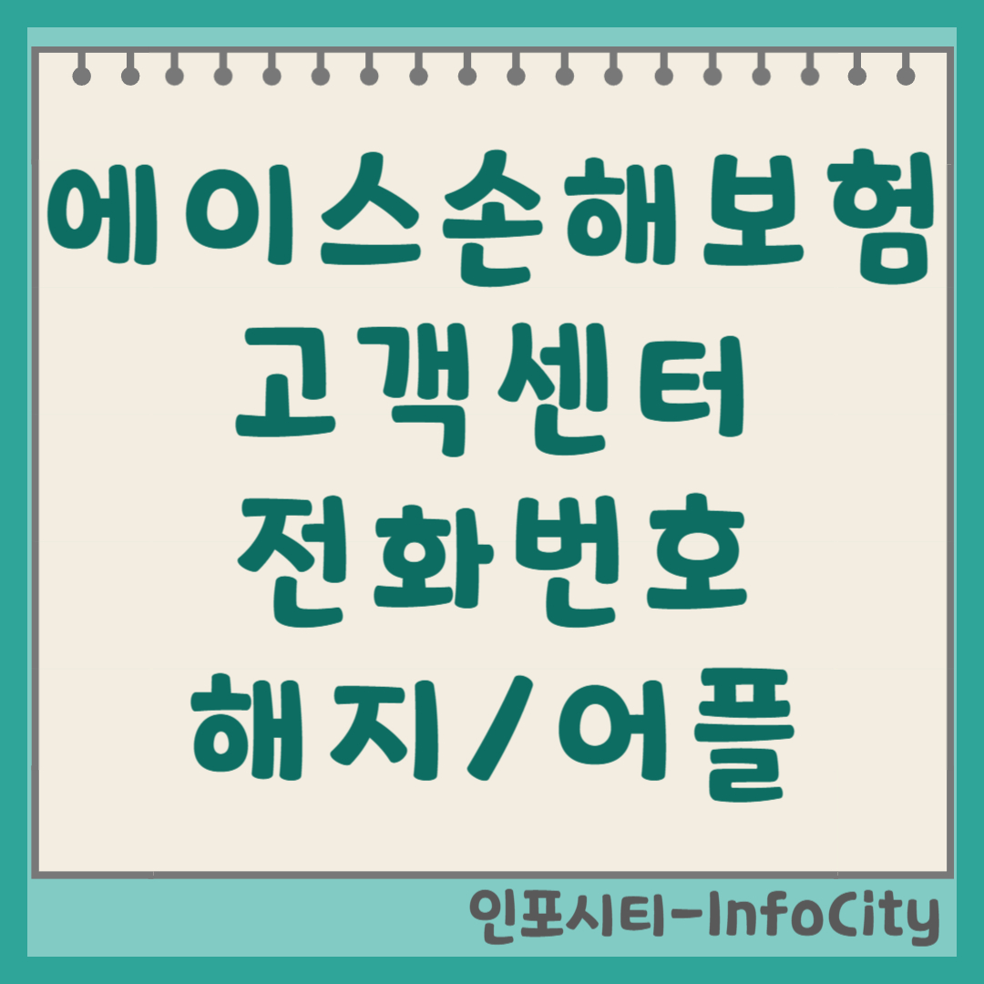 에이스손해보험 고객센터 전화번호, 해지 방법 및 어플 다운로드