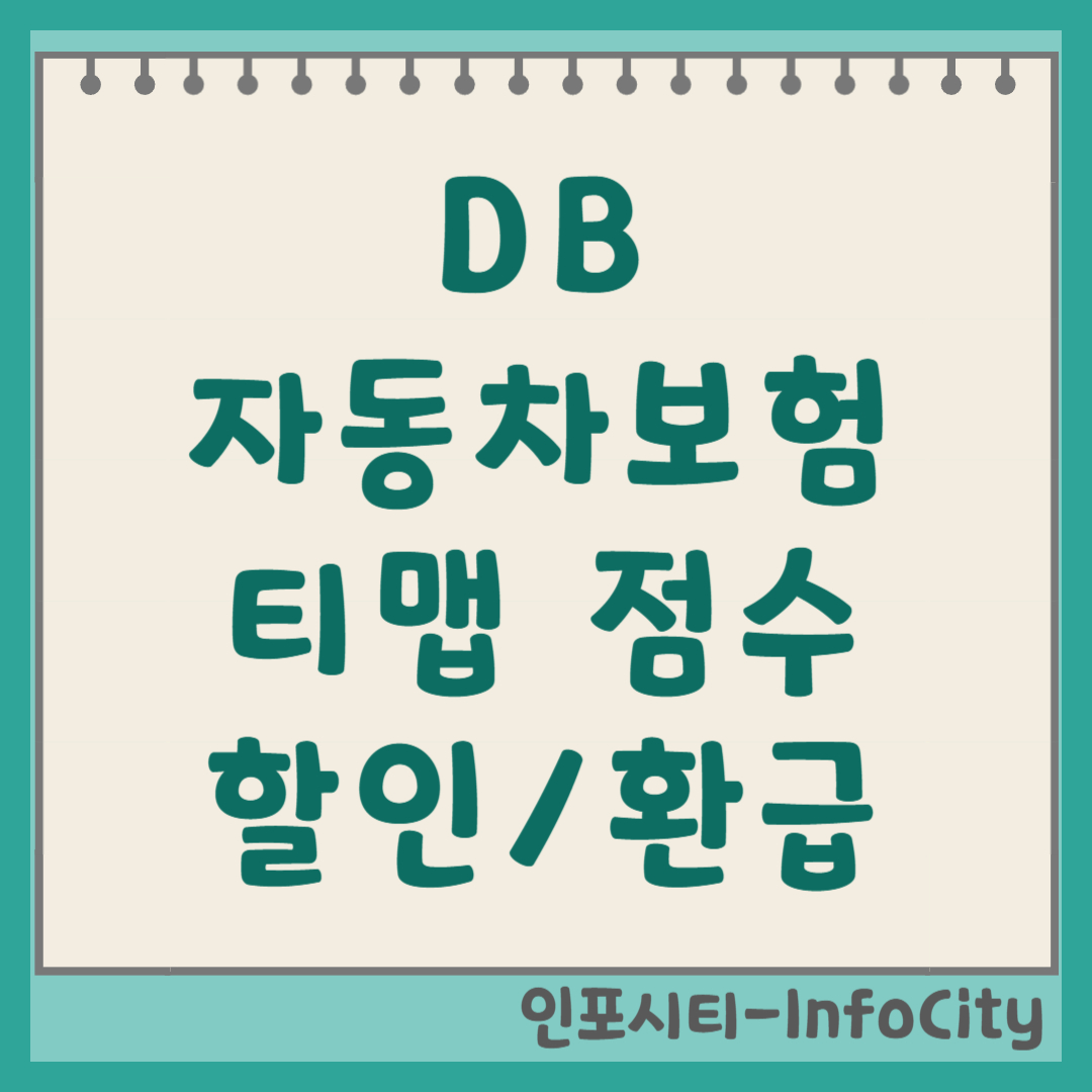 DB손해보험 티맵(T-map) 점수로 할인 및 중도 환급 방법 총정리