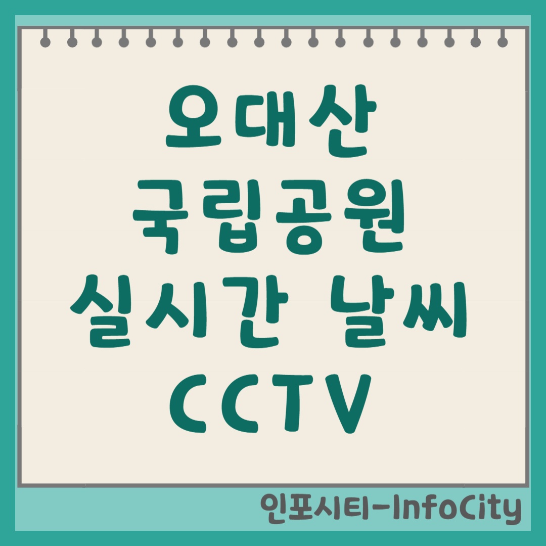 오대산 국립공원 두로령 날씨 및 실시간 CCTV 보러가기