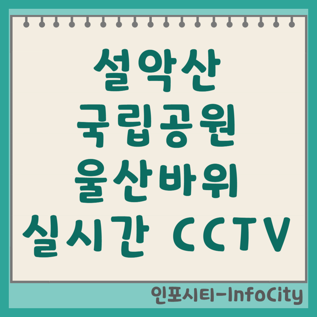설악산 국립공원 울산바위 실시간 CCTV 보는 법 날씨