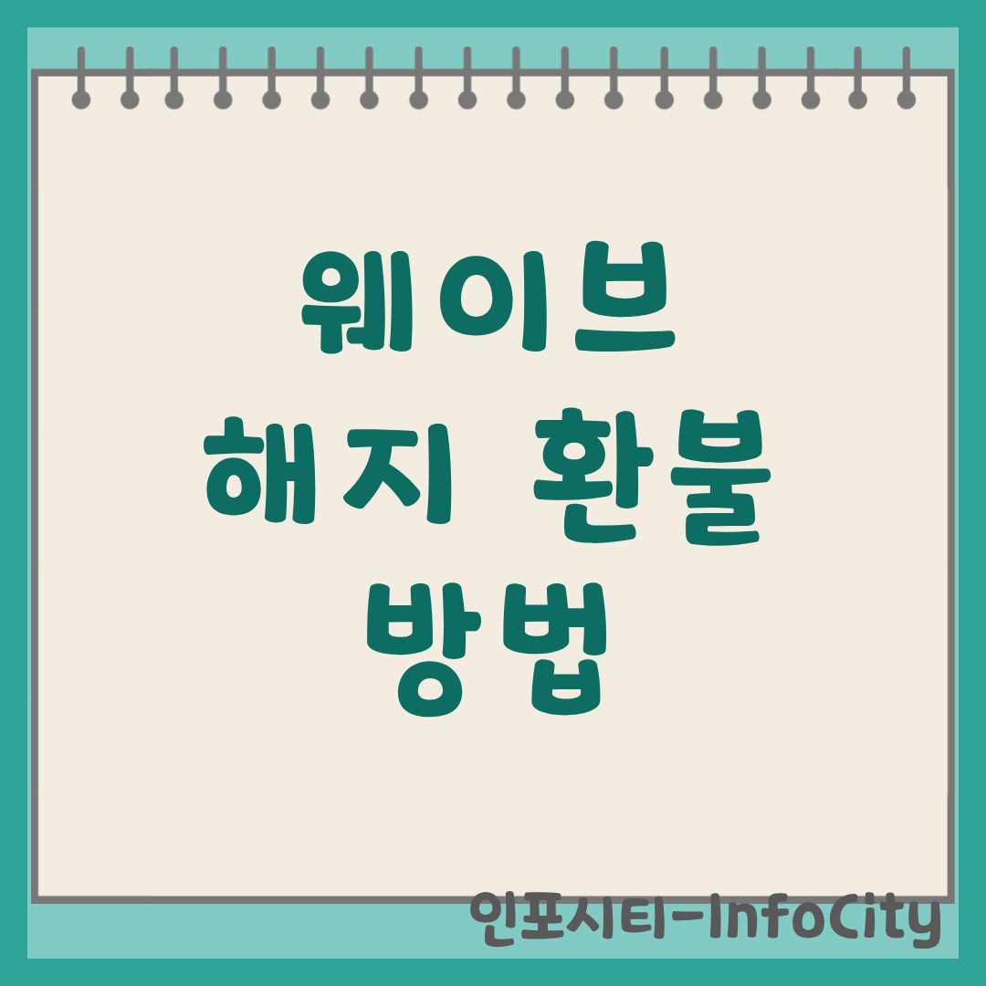 웨이브 해지 및 환불 방법 1분 해결 가이드